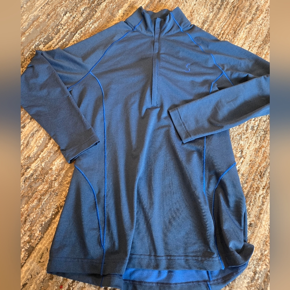 Peter Millar Blue Quarter-Zip Sweatshirt